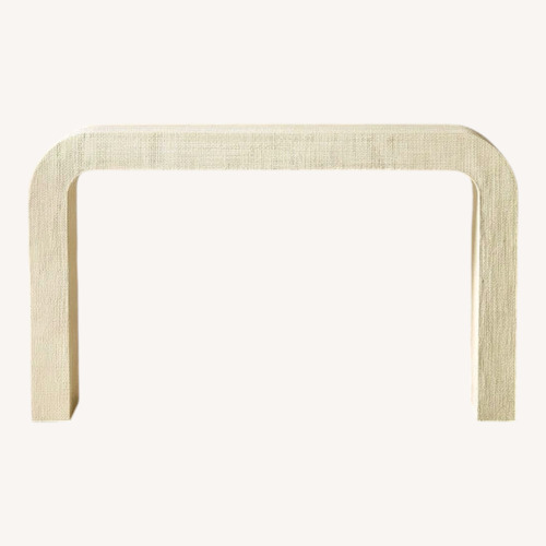 Used CB2 Crescent 52" Ivory Resin Console Table for sale on AptDeco