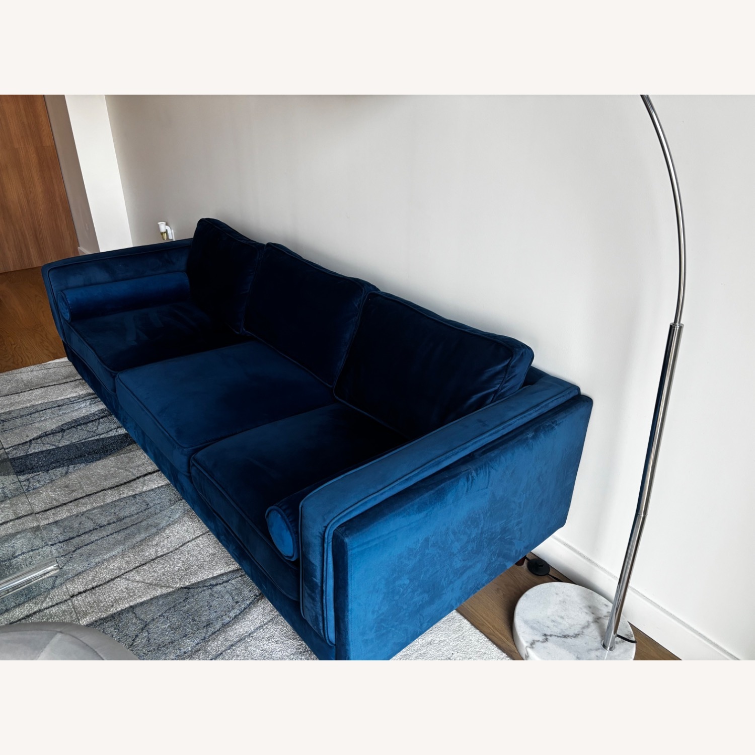 Blue 3-Seater Sofa - image-2