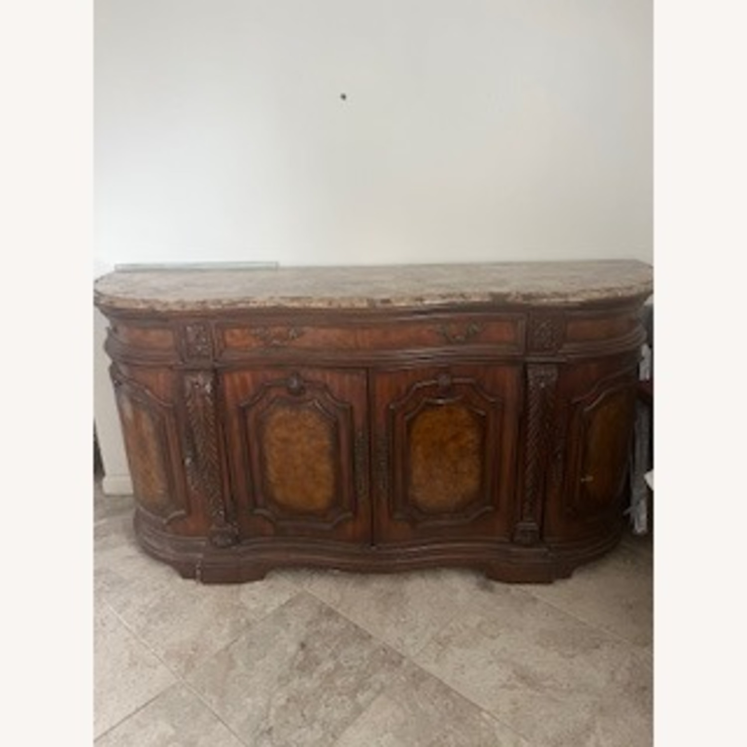 Vintage/Antique Credenza With Marble Top - image-4