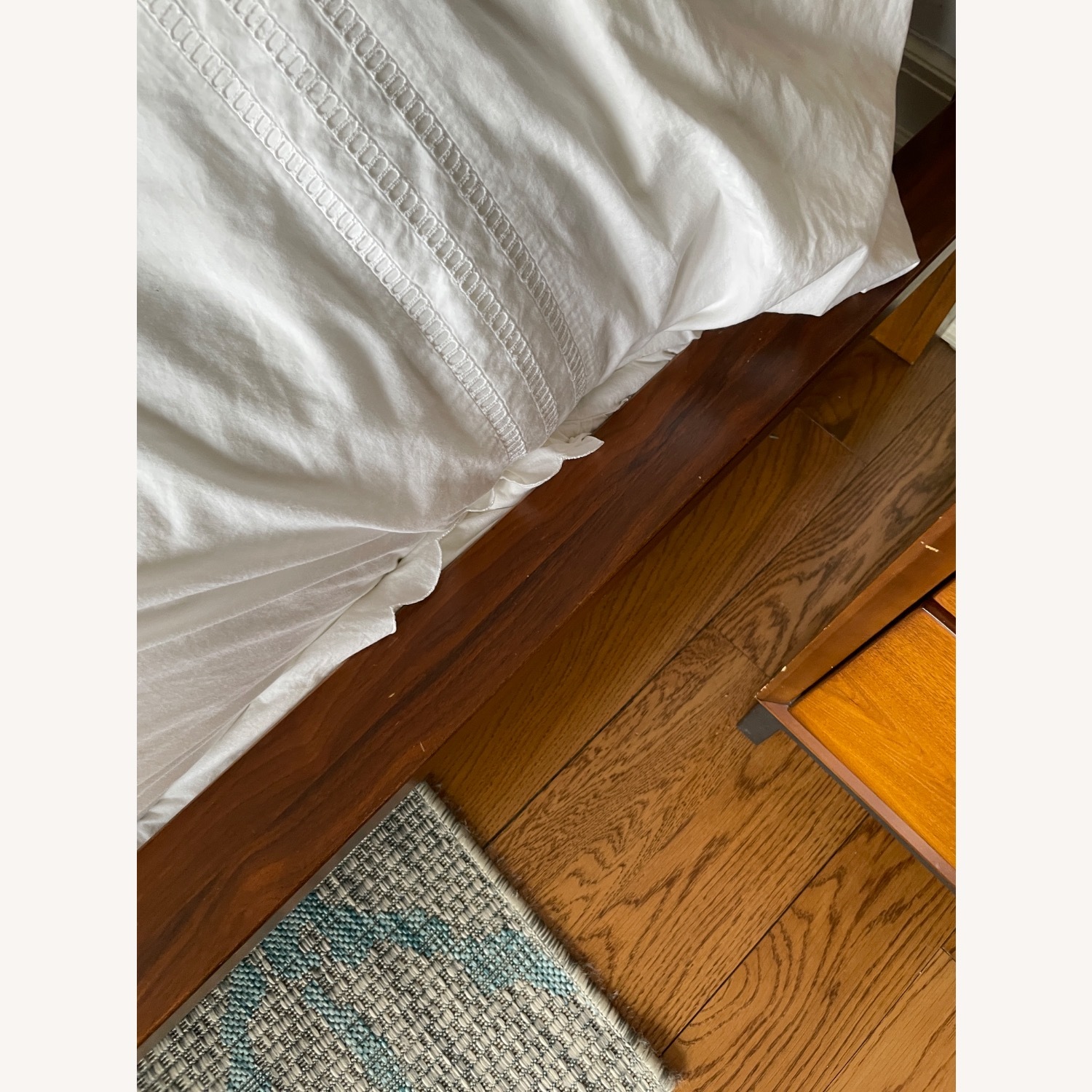 Macy's Oslo Queen Bed - Midcentury Walnut Wood - image-5