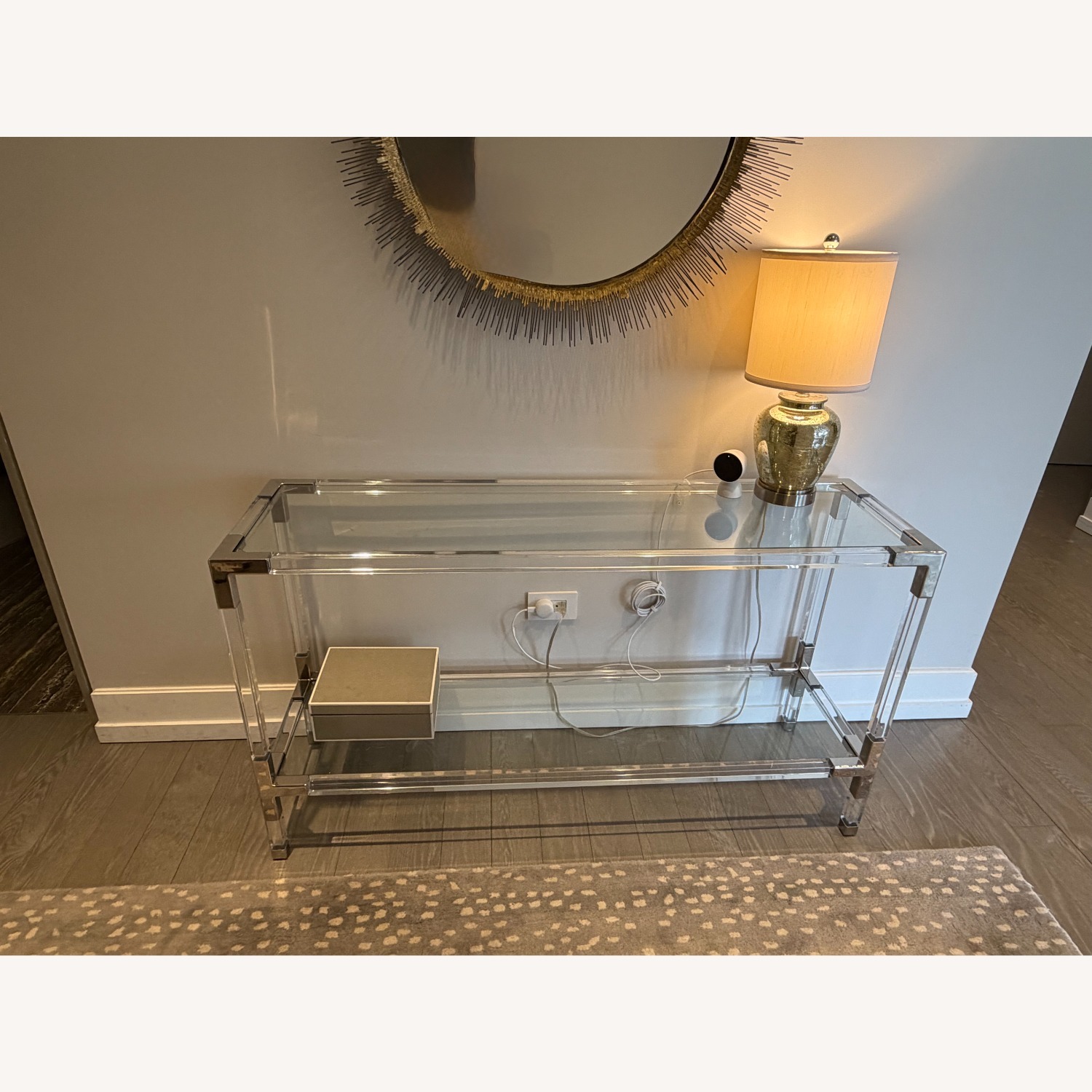 Jonathan Adler Silver Glass Console - image-1