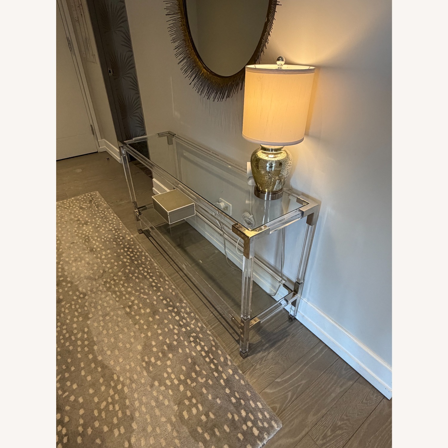 Jonathan Adler Silver Glass Console - image-3