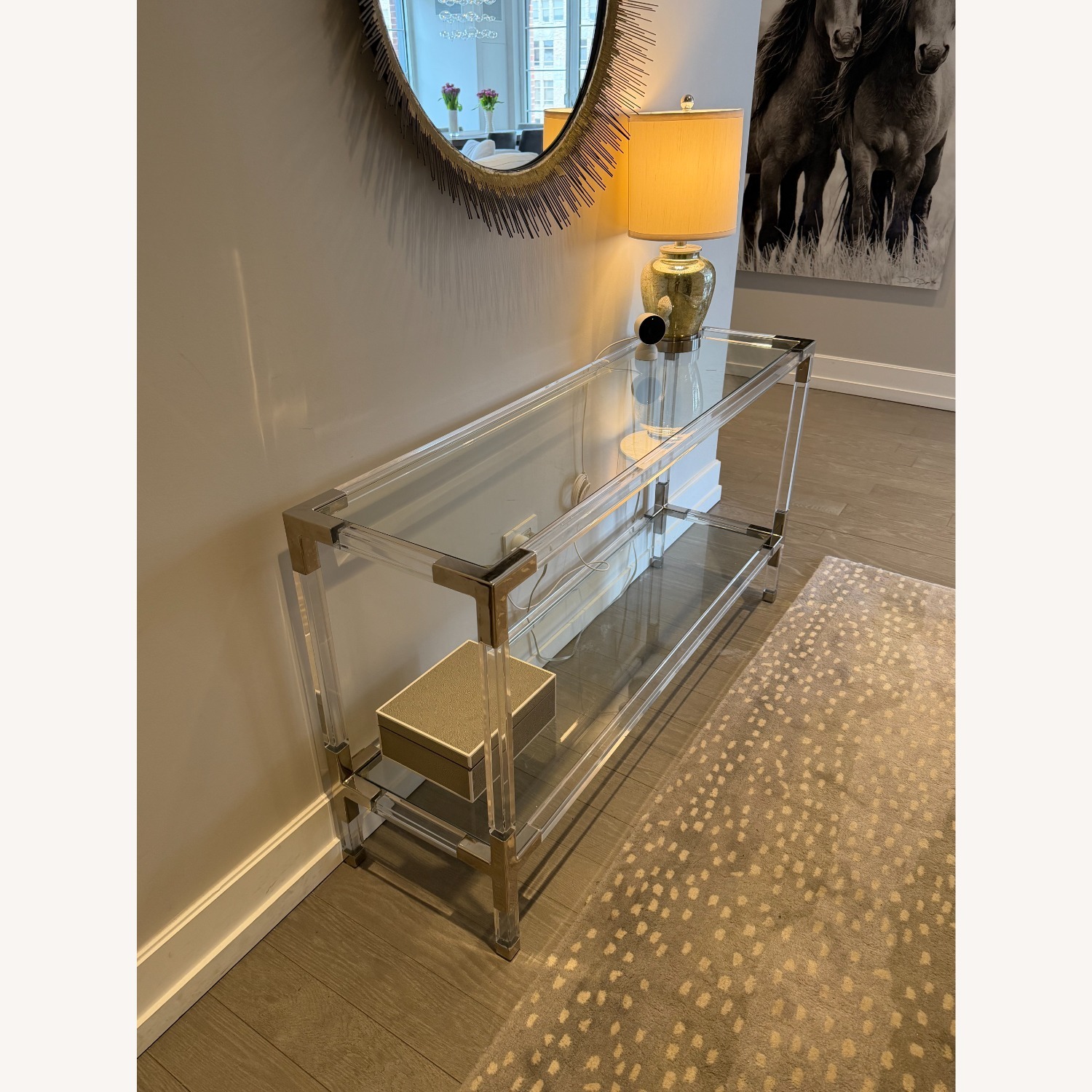 Jonathan Adler Silver Glass Console - image-2
