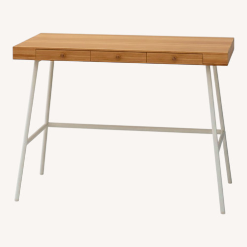 Used IKEA LILLÅSEN Natural Desk for sale on AptDeco