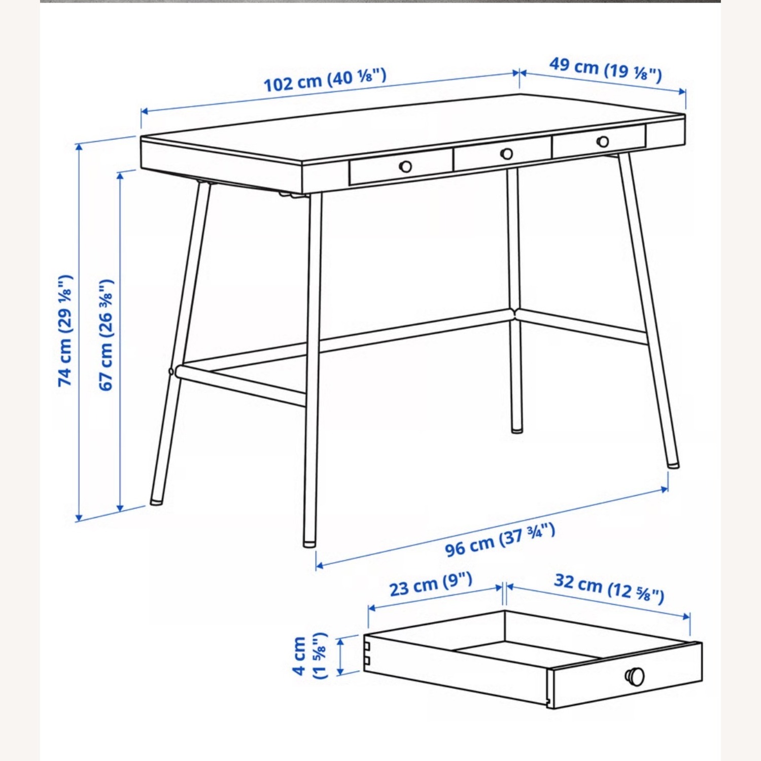 IKEA LILLÅSEN Natural Desk - image-4