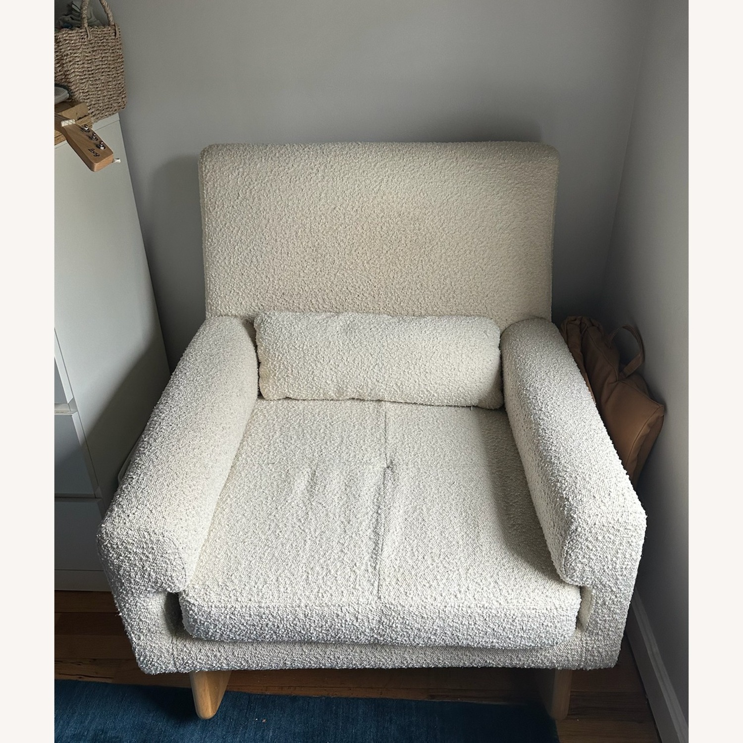 West Elm Paxton Convertible Rocking Chair (Boucle) - image-1