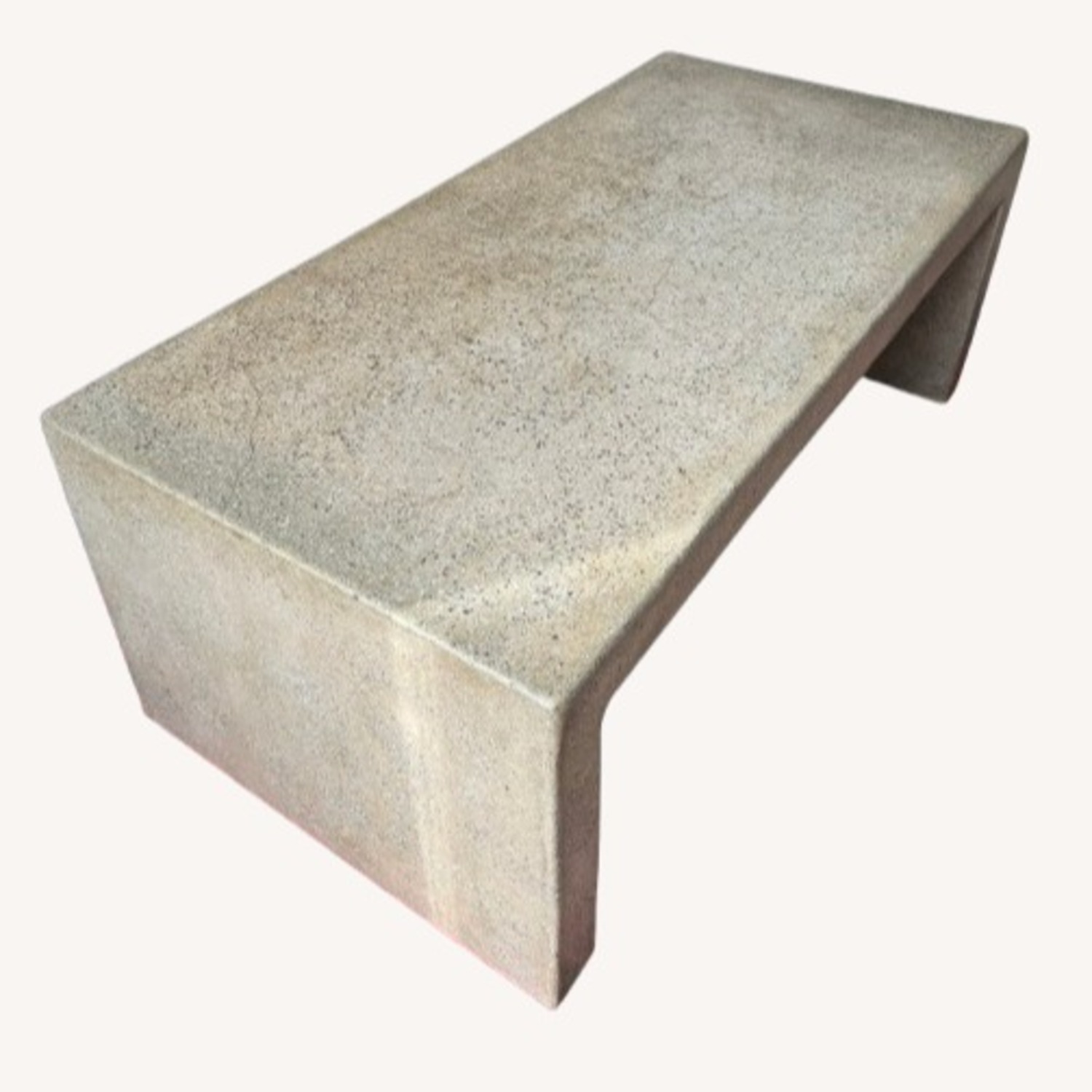 Crate & Barrel Concrete Mason Coffee Table 48" - image-1