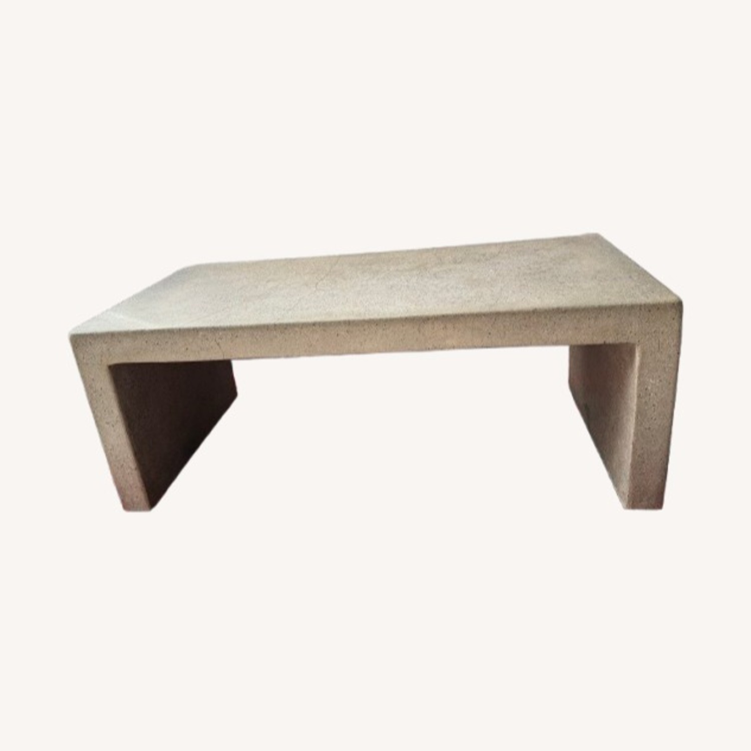 Crate & Barrel Concrete Mason Coffee Table 48" - image-3
