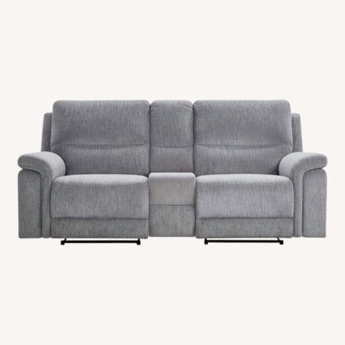Used Renegade Gray 88'' Power Reclining Console Loveseat with USB Port for sale on AptDeco