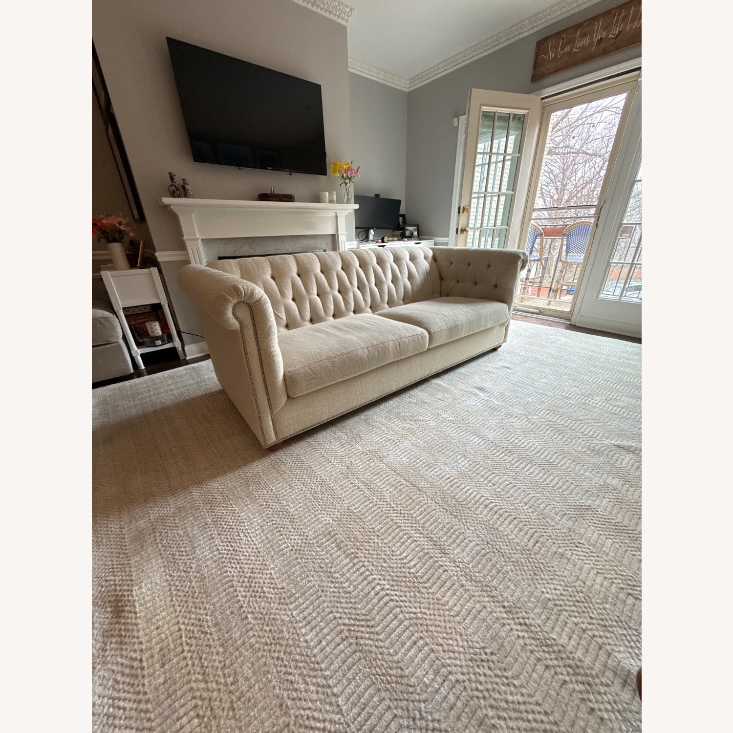 Lillian August Natural Loveseat - image-2