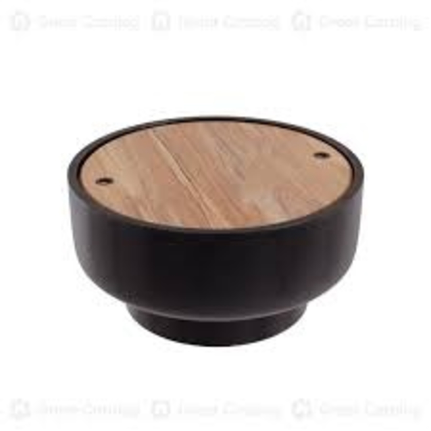 West Elm Drum Storage Coffee Table Burnt Wax - image-4