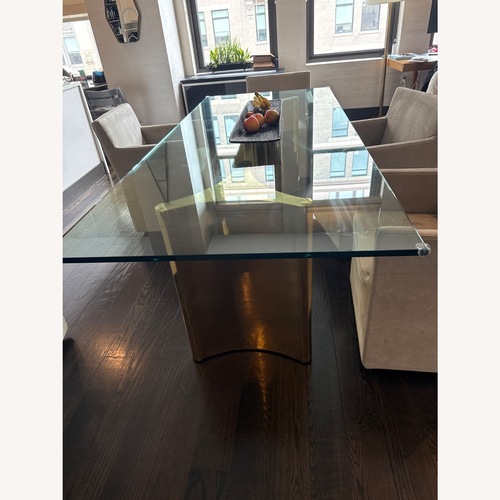 Used Restoration Hardware Dalton Glass Dining Table for sale on AptDeco