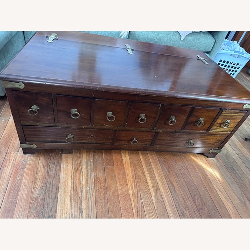 Used Pottery Barn Friends Apothecary Coffee Table for sale on AptDeco