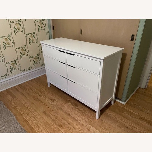 Used Wayfair Arlot White Wood Dresser for sale on AptDeco