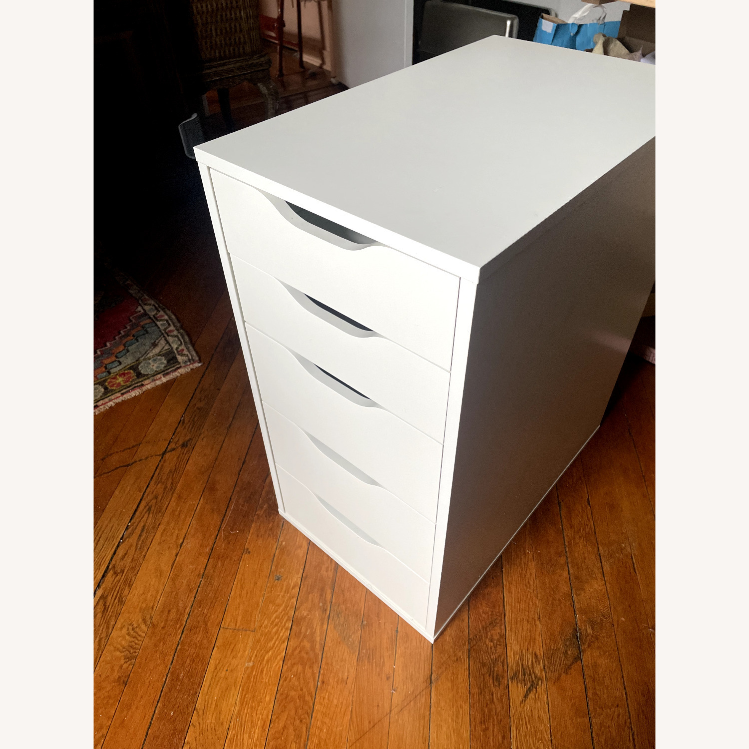 IKEA Alex White Wood Dresser - image-2