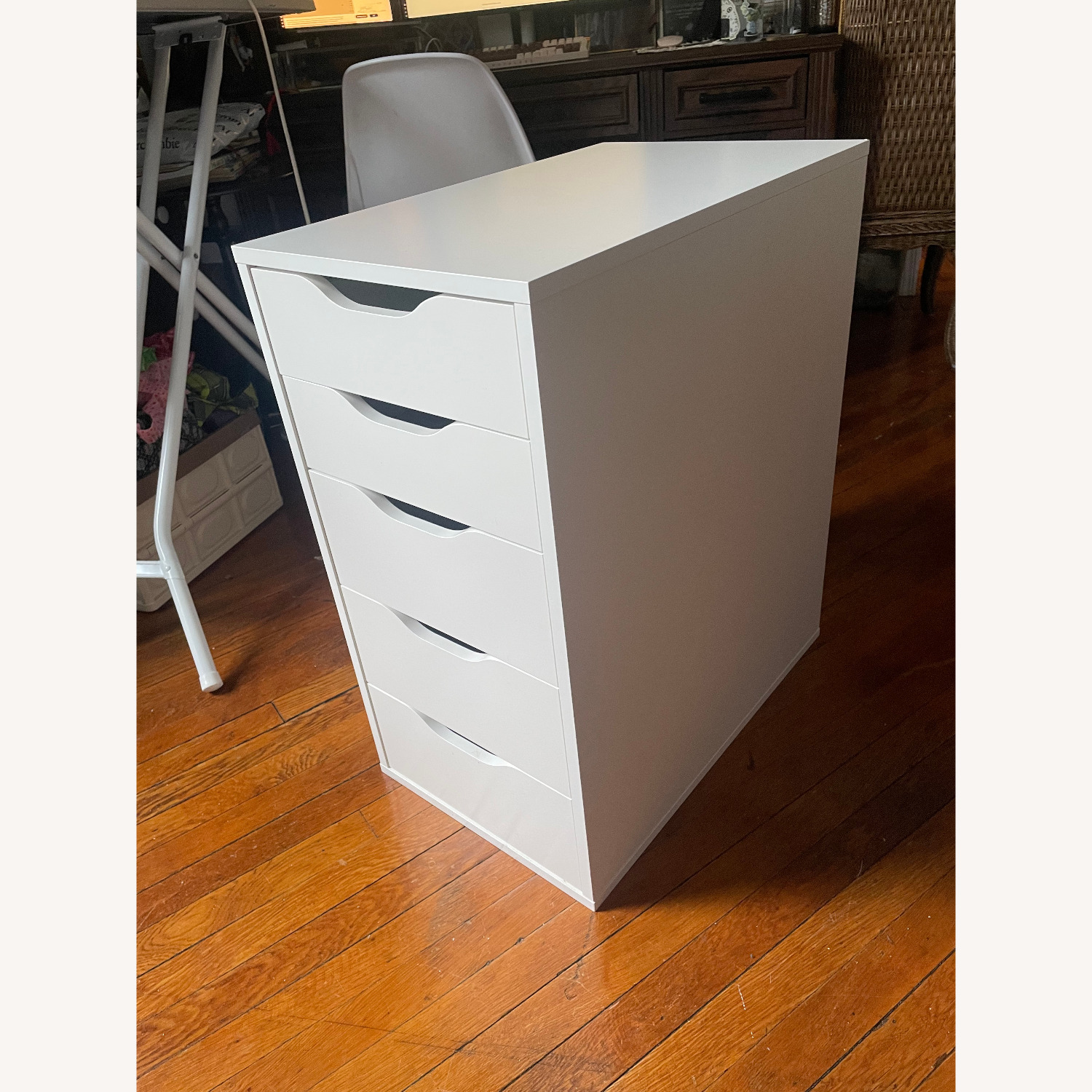 IKEA Alex White Wood Dresser - image-4