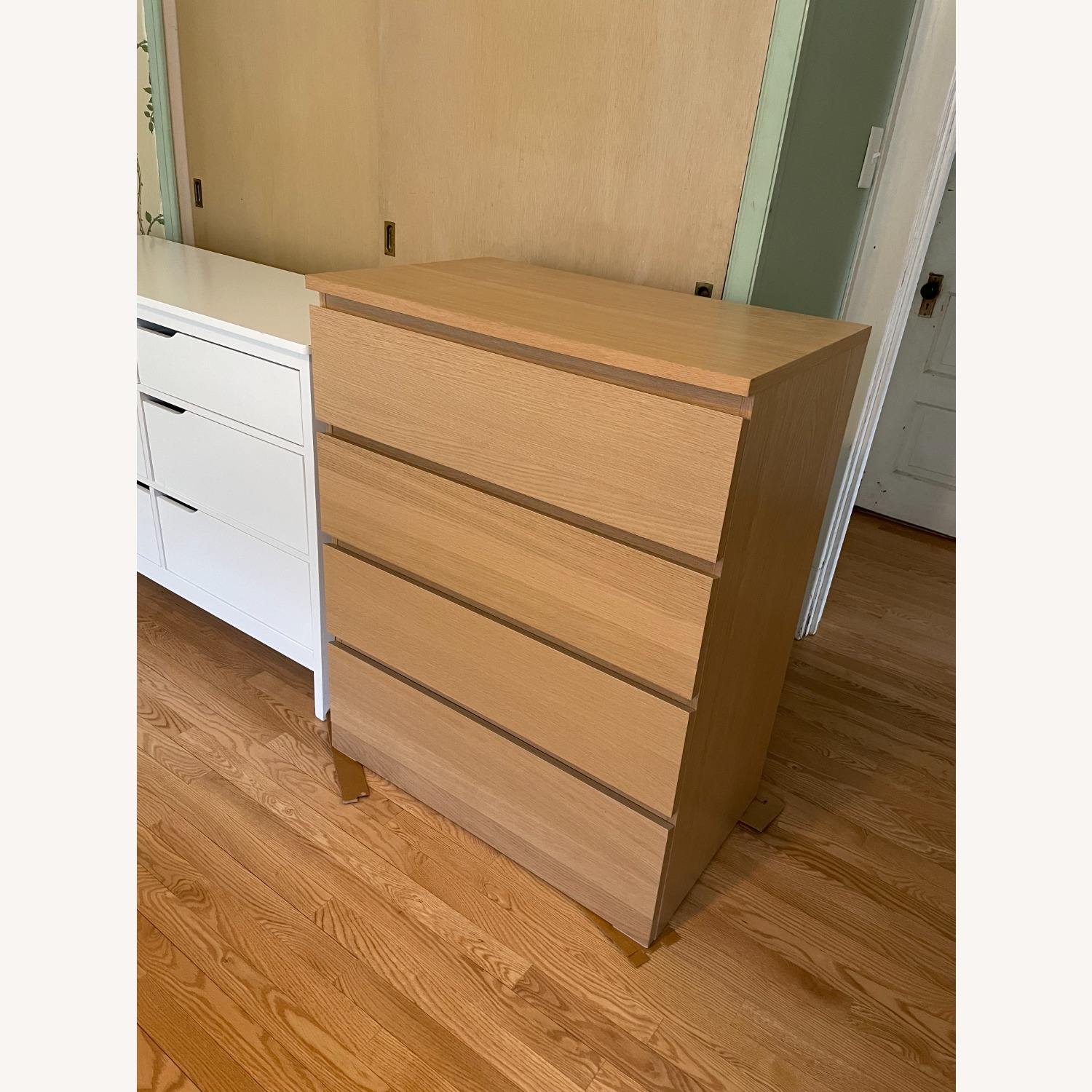 IKEA Malm Light Brown Wood Veneer Dresser - image-1