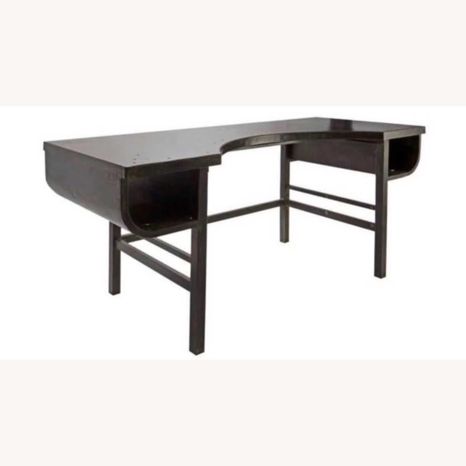 Restoration Hardware French Factory Metal Desk - image-1