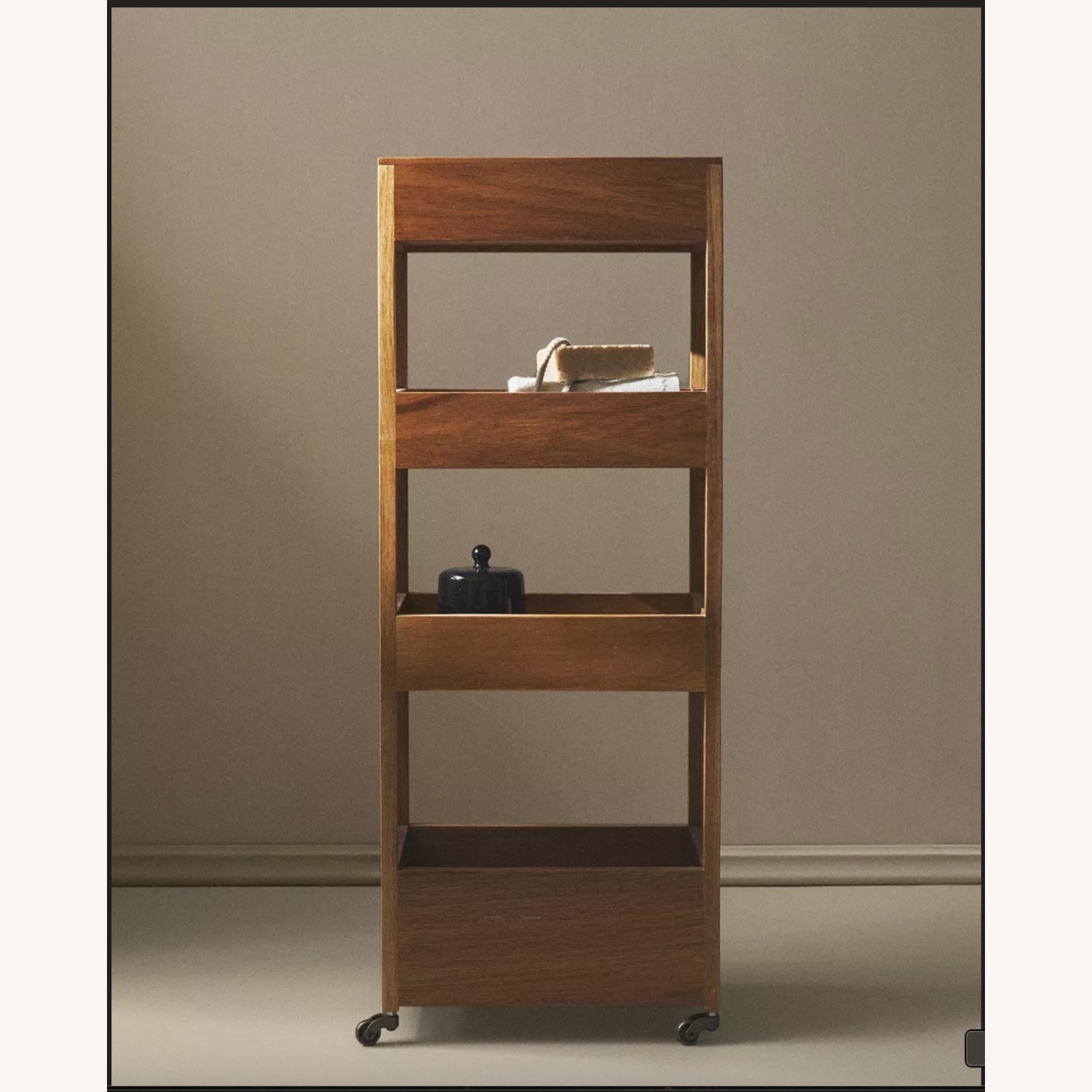 Zara Home Natural Wood Bar Cart - image-1