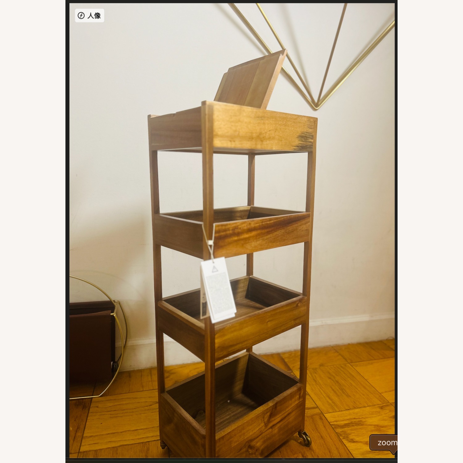 Zara Home Natural Wood Bar Cart - image-2