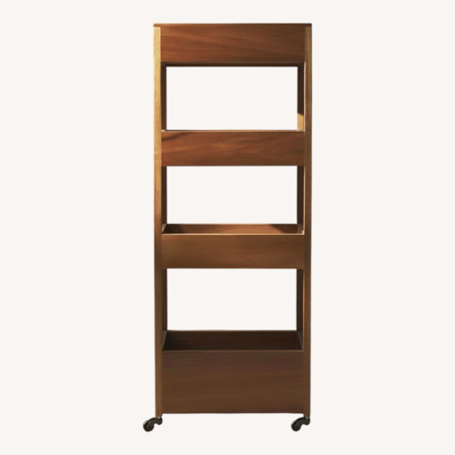 Used Zara Home Natural Wood Bar Cart for sale on AptDeco