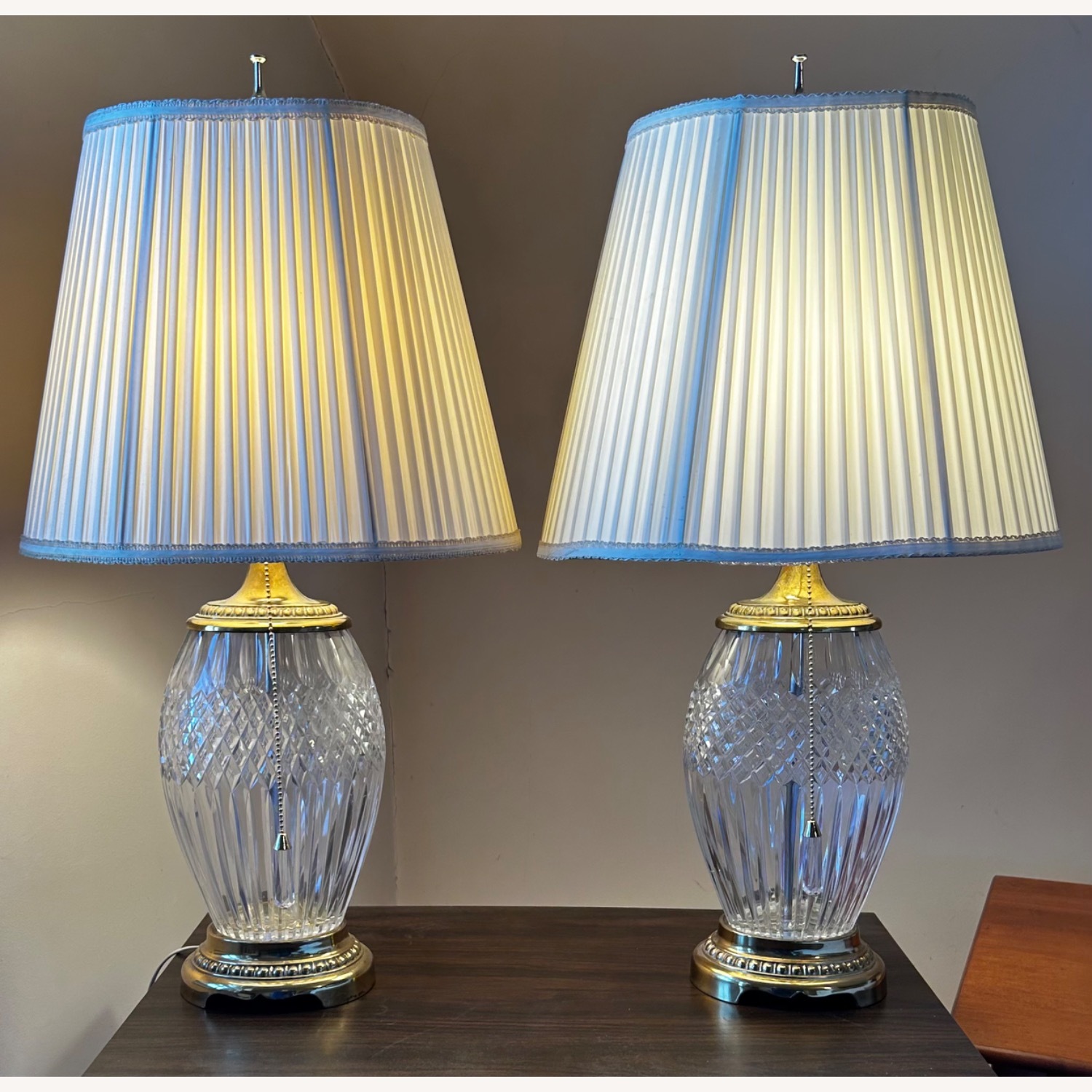 Home Goods Natural Glass Table Lamps - image-7