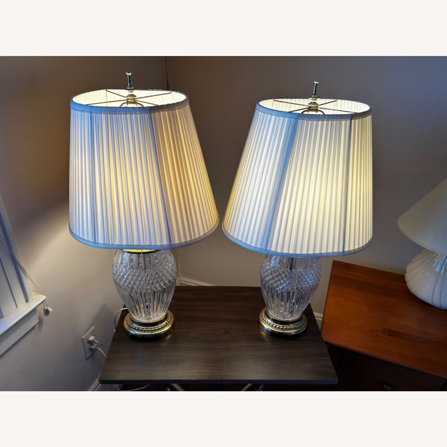 Home Goods Natural Glass Table Lamps - image-4