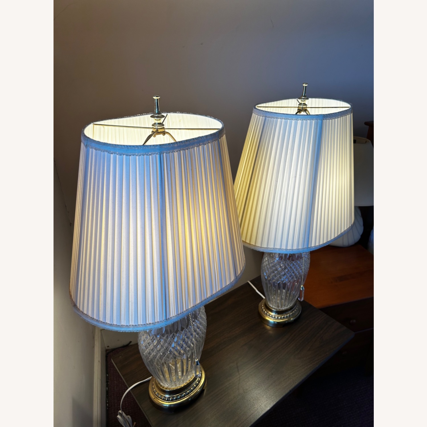 Home Goods Natural Glass Table Lamps - image-8