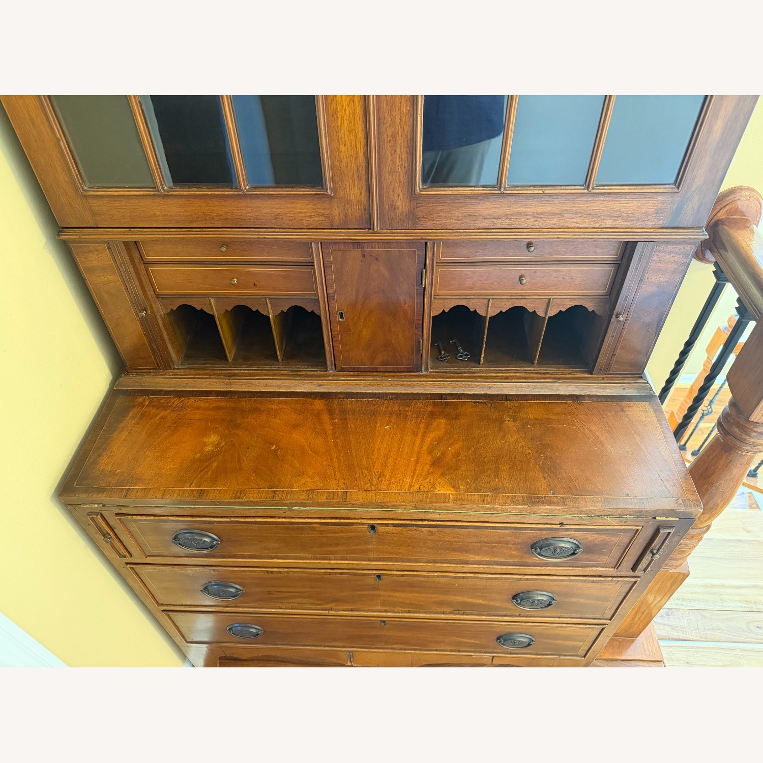 19th Cent Gothic Revival Secretary - image-8