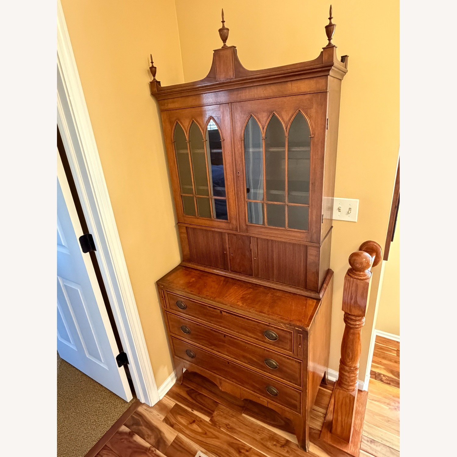 19th Cent Gothic Revival Secretary - image-3