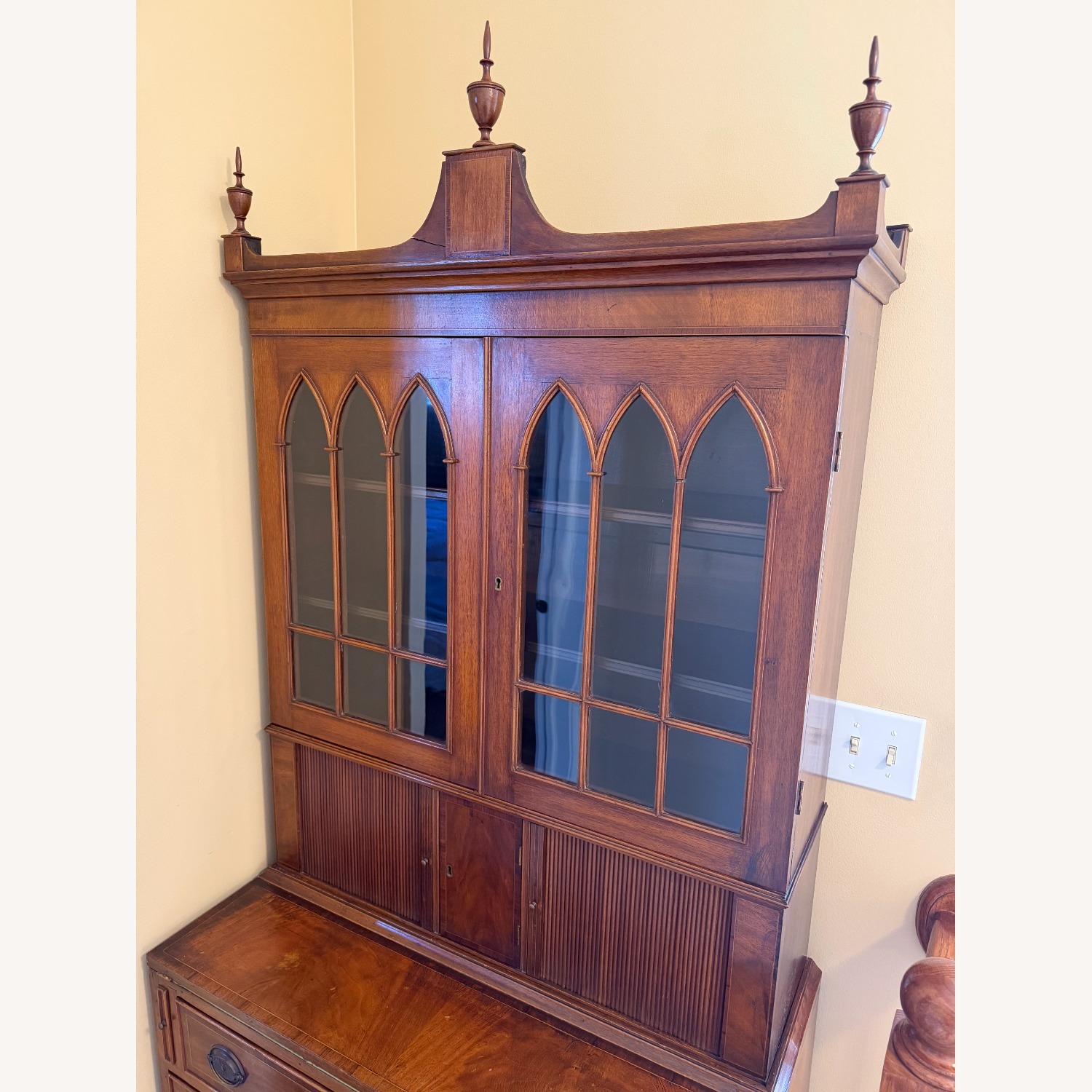 19th Cent Gothic Revival Secretary - image-6