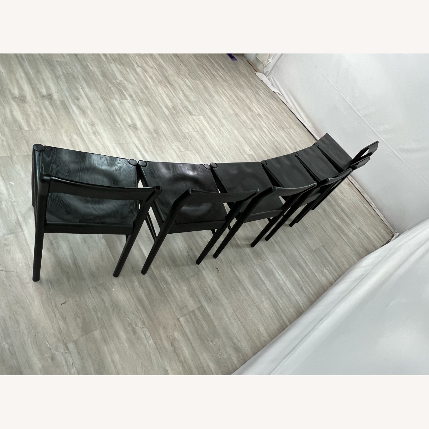 Moe's Home Owing Oak Wood Black Side Dining Chair - image-5