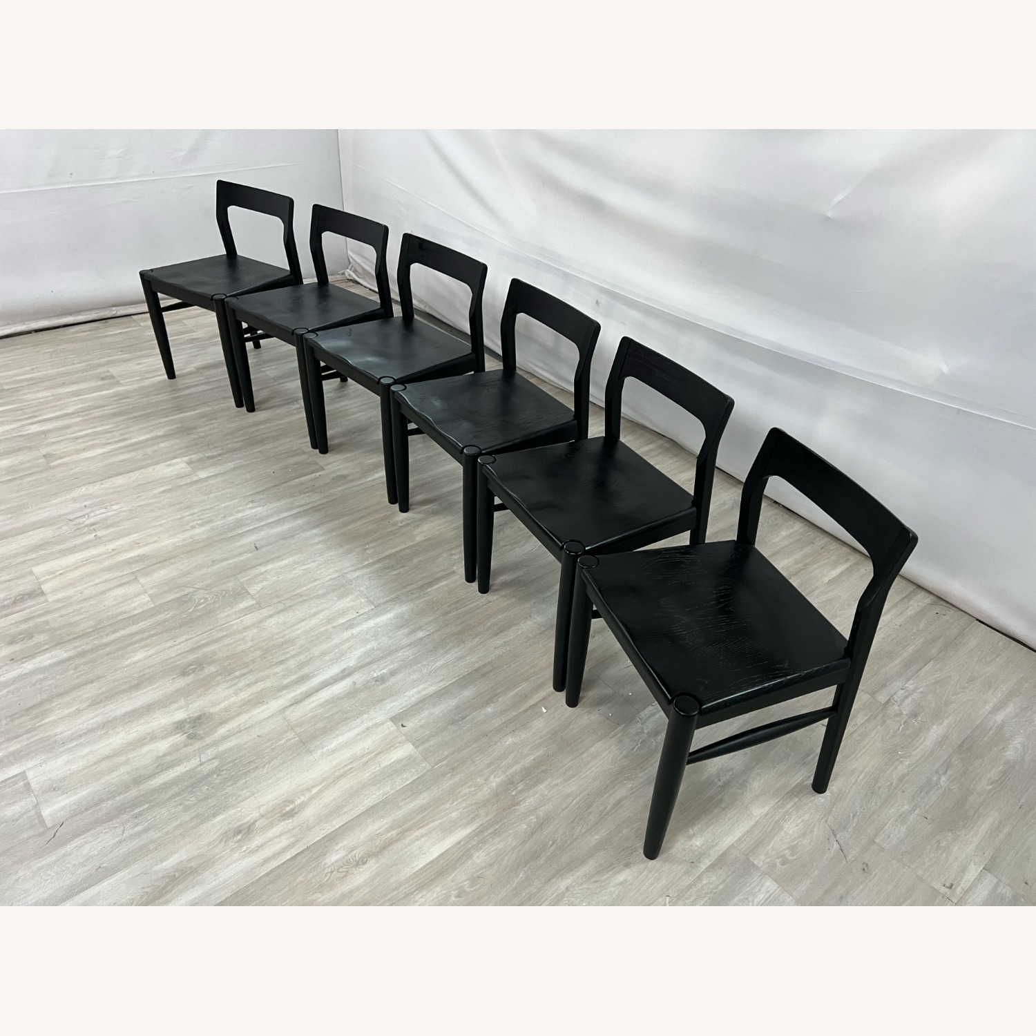 Moe's Home Owing Oak Wood Black Side Dining Chair - image-4