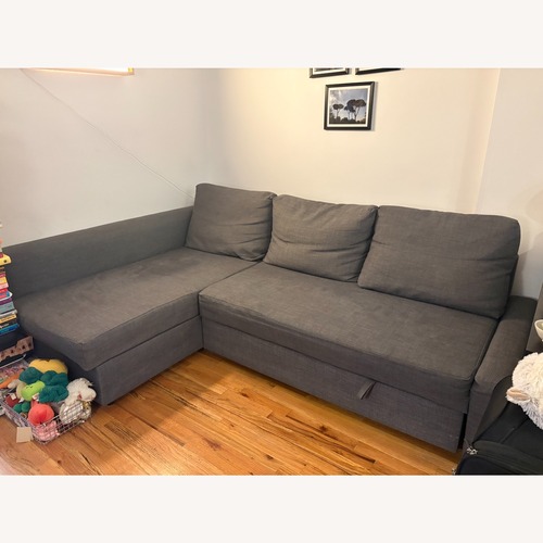 Used IKEA Friheten Light Gray Fabric Sleeper Sofa for sale on AptDeco