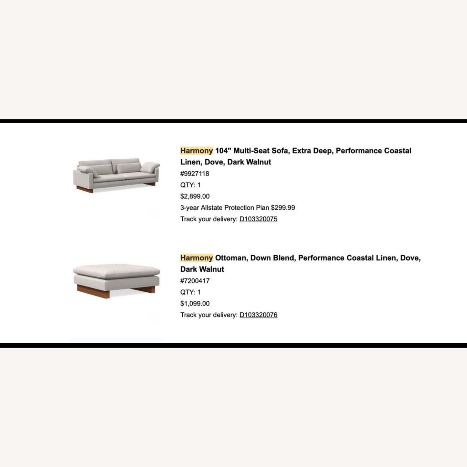 West Elm Harmony Extra Deep Couch  - image-3