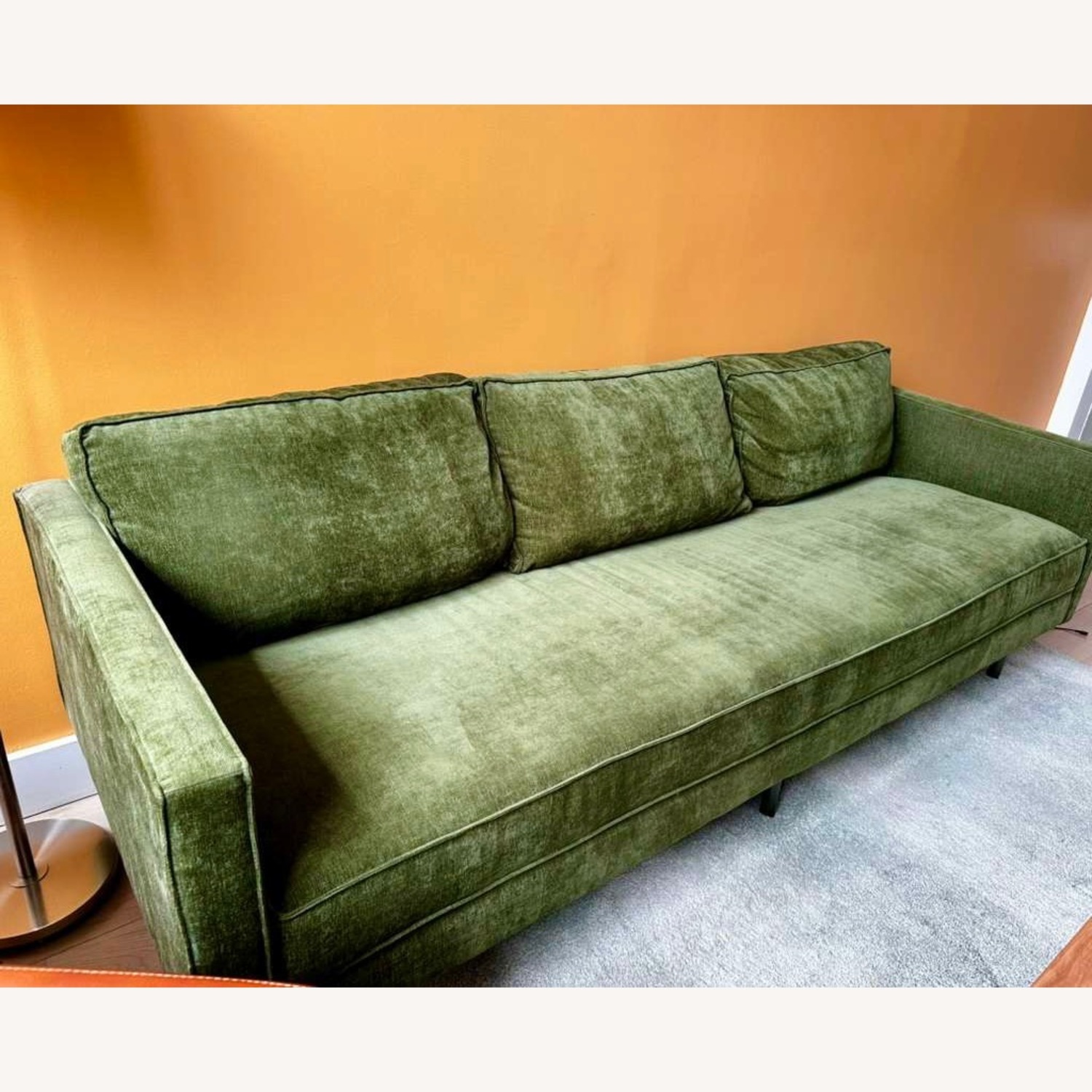 West Elm Axel 89" Sofa in Tarrgon Green - image-3