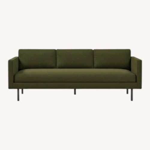 Used West Elm Axel 89" Sofa in Tarrgon Green for sale on AptDeco