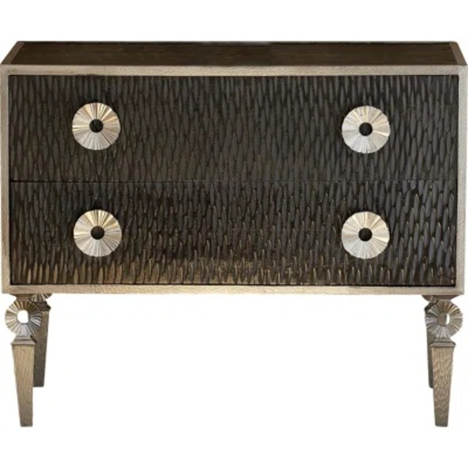 Global Views Artisan Black Wood Chest - image-8
