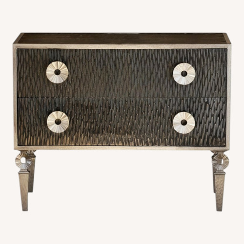 Used Global Views Artisan Black Wood Chest for sale on AptDeco