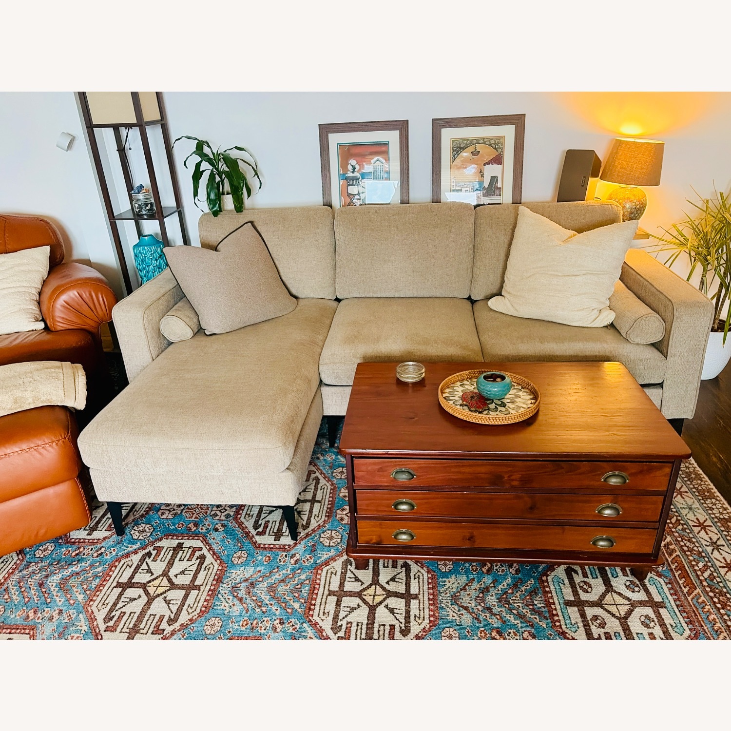 Pier 1 Anywhere Tuscan Coffee Table W Storage - 3 Drawers - image-9