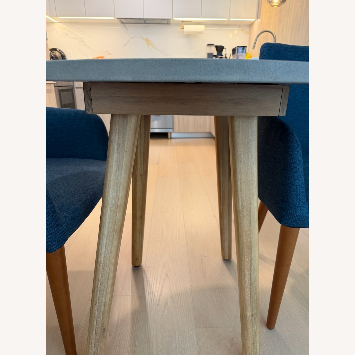 Article Light Gray Wood Dining Table - image-5