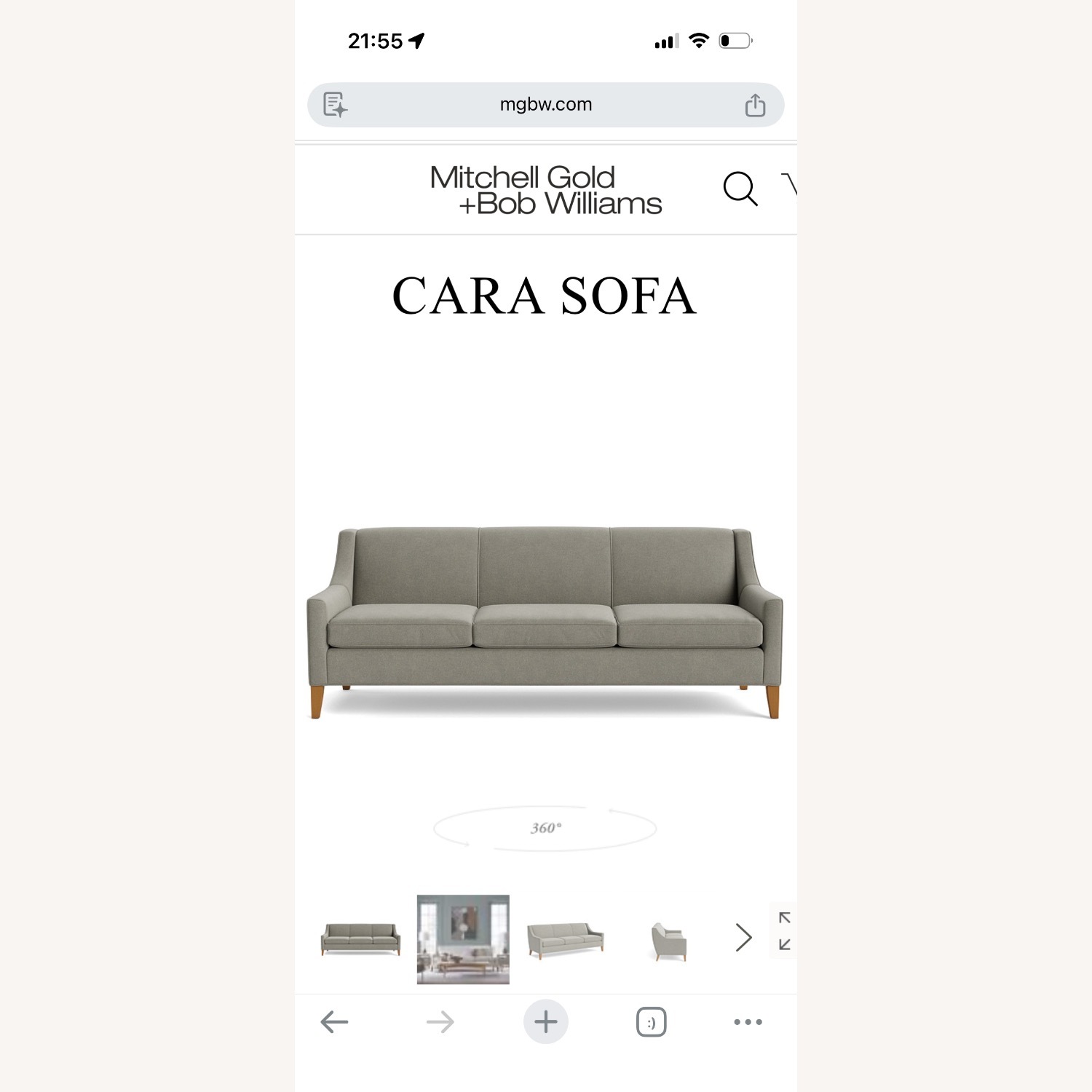 Mitchell Gold + Bob Williams 3-Seater Cara Sofa - image-1