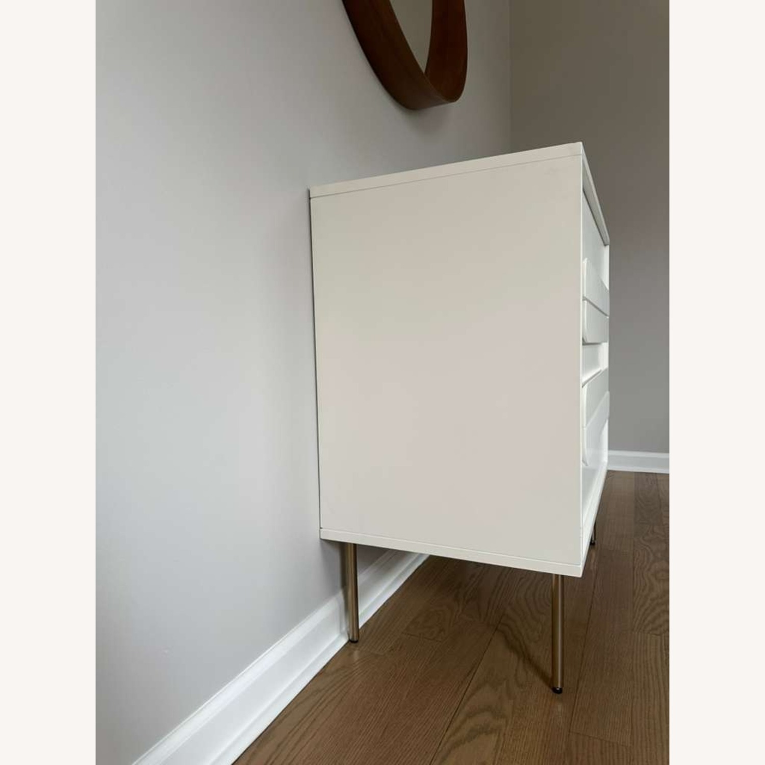 West Elm Gemini White Wood Dresser - image-4