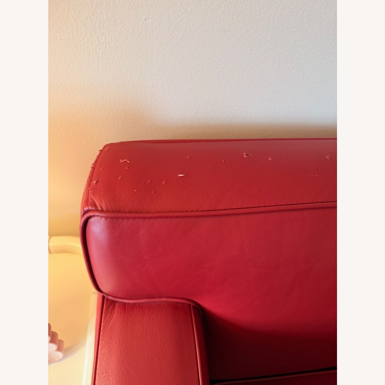 Design Within Reach Theatre Red Leather Theatre Sofa - image-10