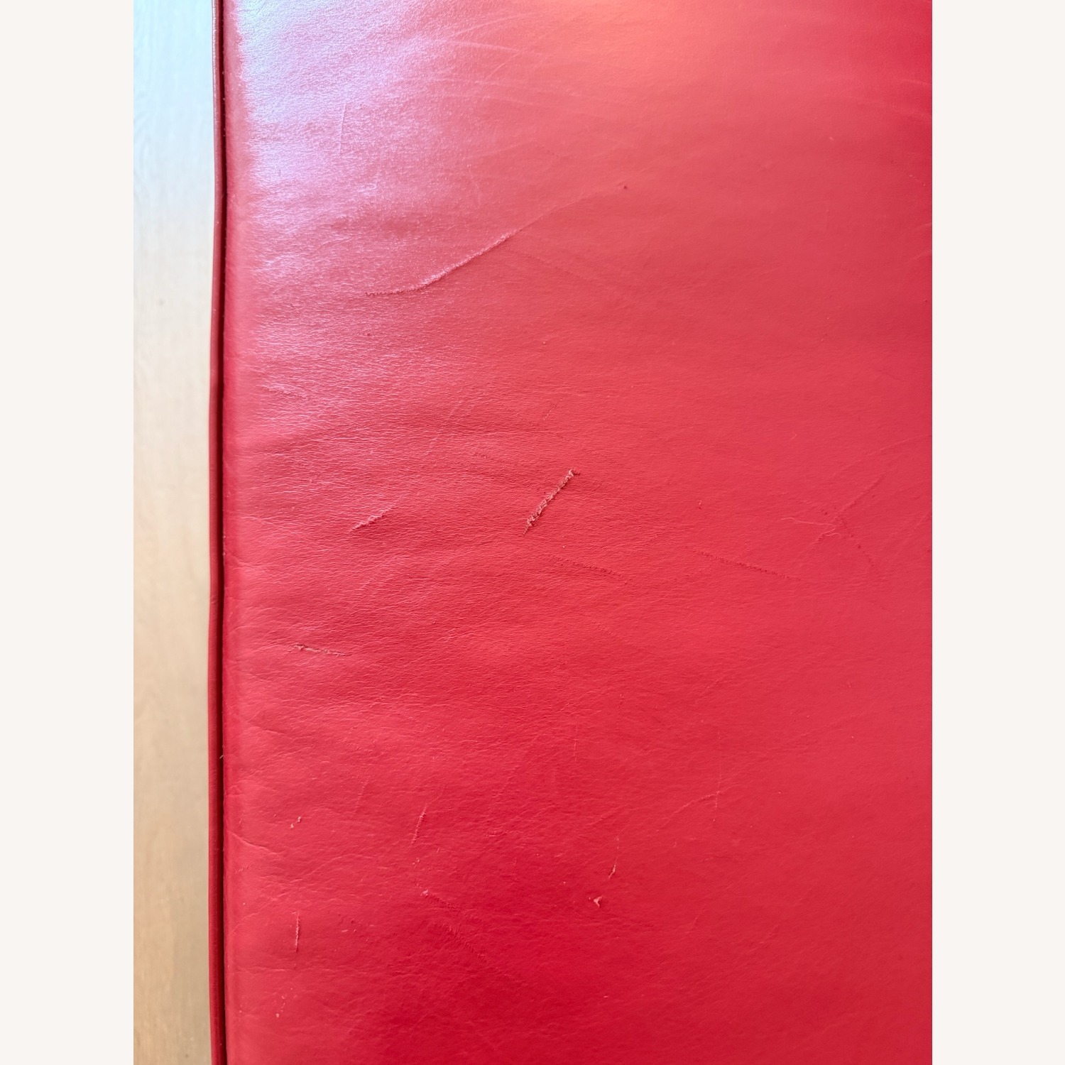 Design Within Reach Theatre Red Leather Theatre Sofa - image-7