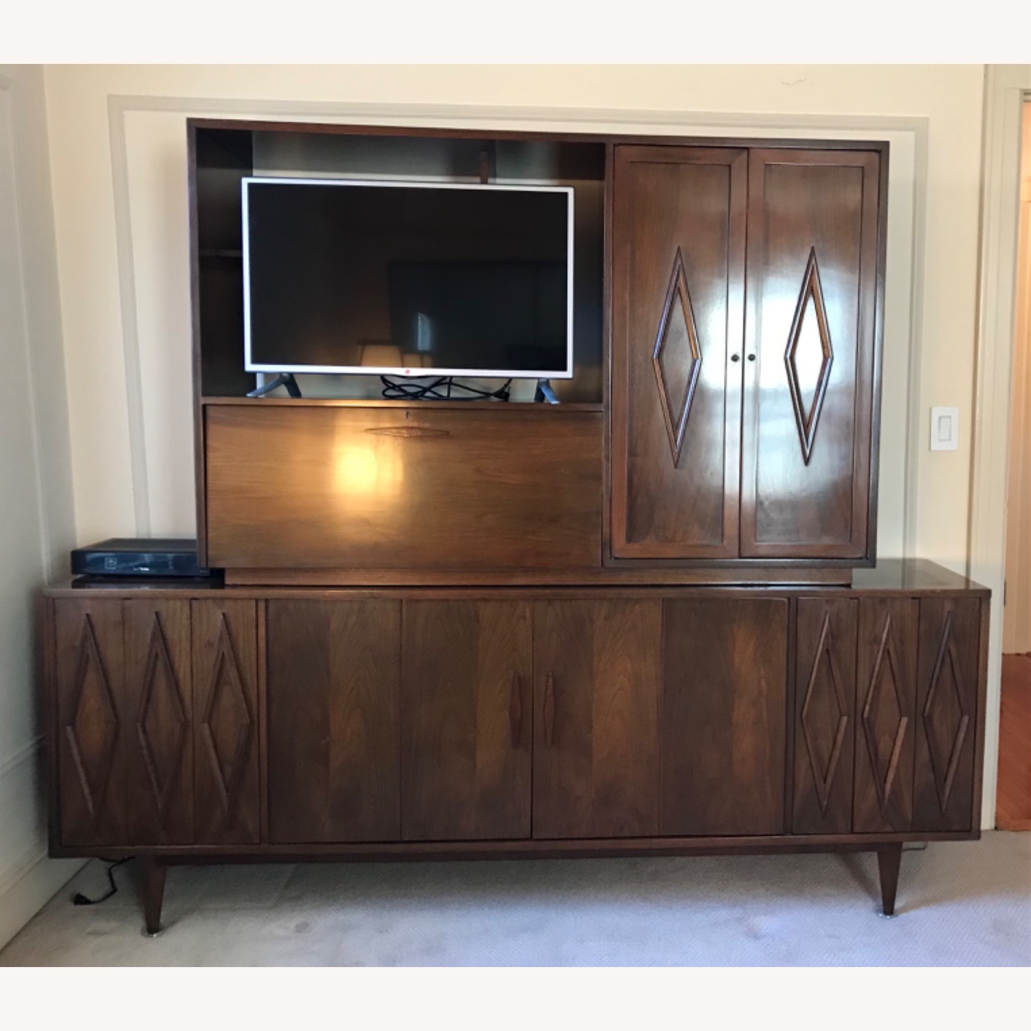 Homestyles Furniture Dark Brown Wall Unit - image-2