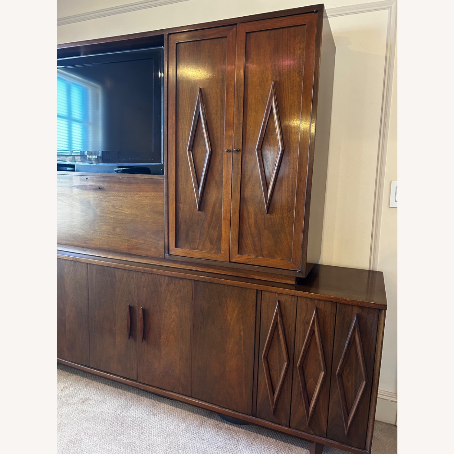 Homestyles Furniture Dark Brown Wall Unit - image-8