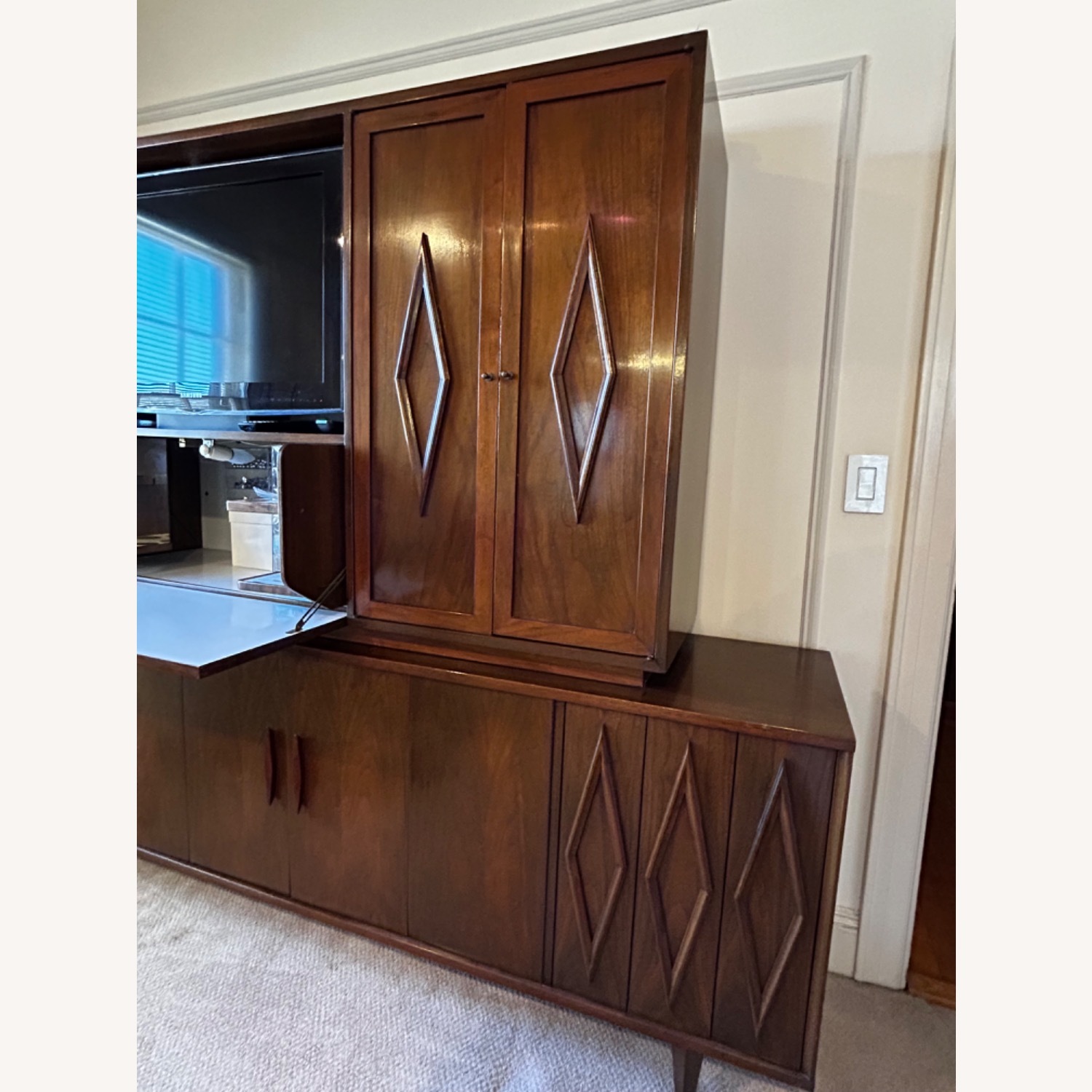 Homestyles Furniture Dark Brown Wall Unit - image-4