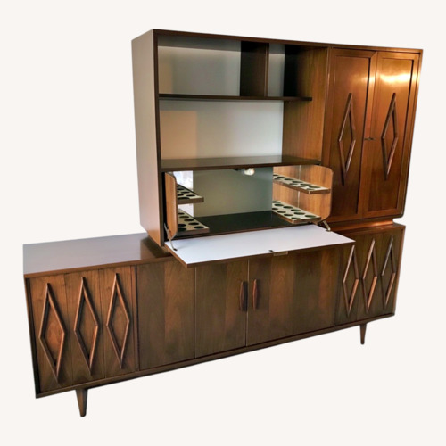 Used Homestyles Furniture Dark Brown Wall Unit for sale on AptDeco