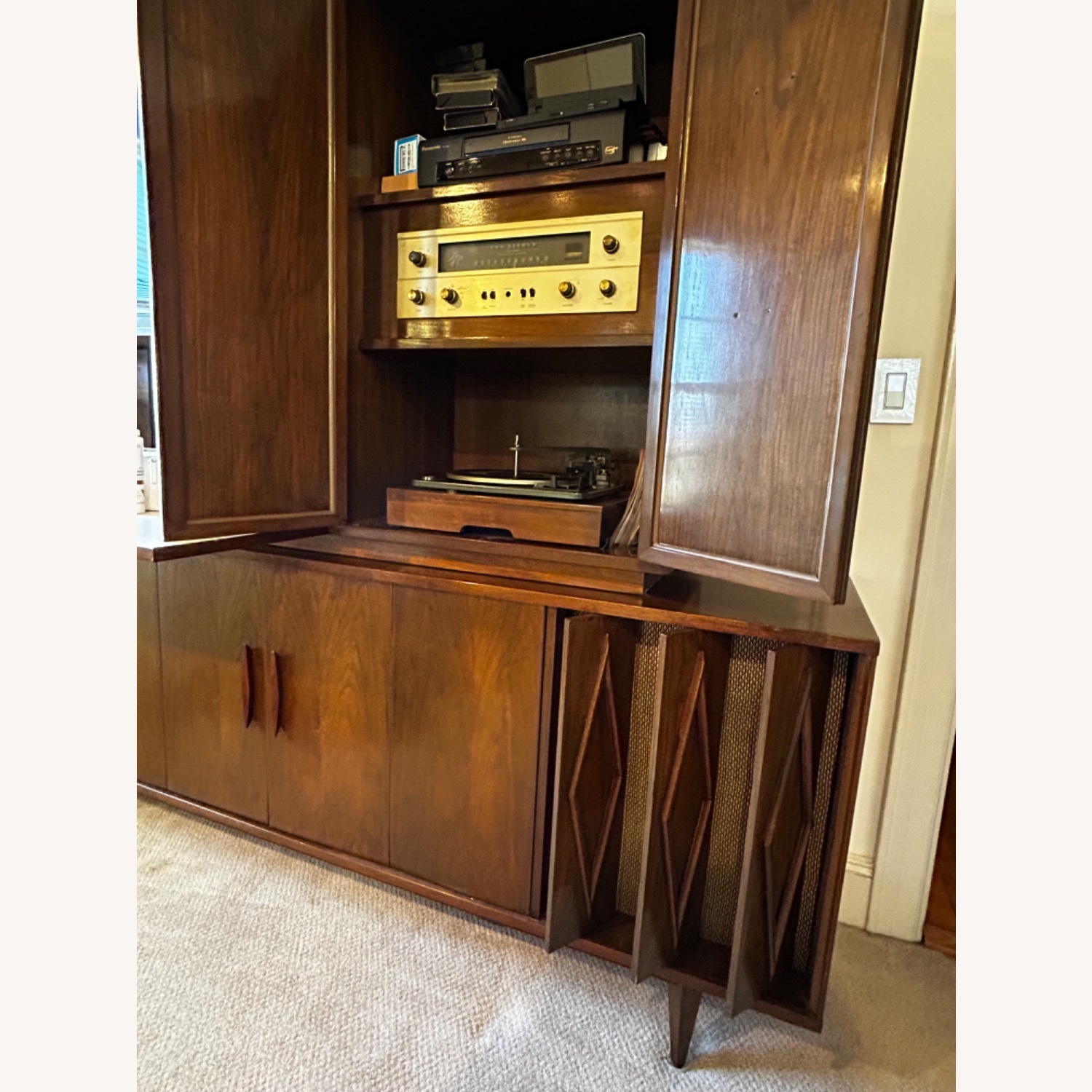 Homestyles Furniture Dark Brown Wall Unit - image-7